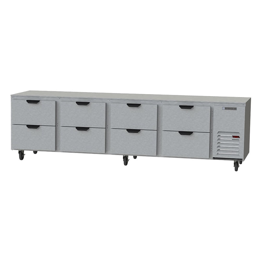 Beverage-Air UCRD119AHC-8 119" W Undercounter Refrigerator w/ (4) Section & (8) Drawer, 115v
