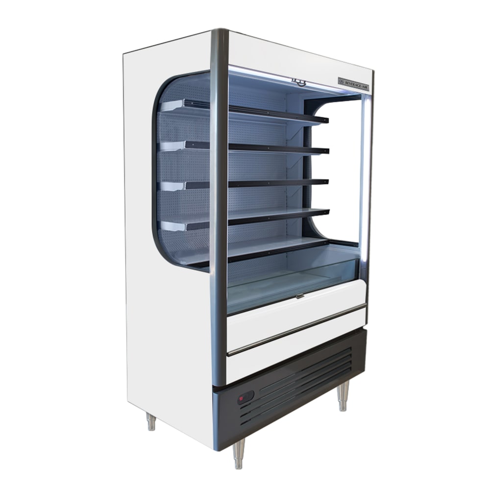 Beverage-Air VMHC18-1-W 51 3/4" Vertical Open Air Cooler w/ (6) Levels - White, 115v