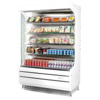 Beverage-Air VMHC7-1-G 35 1/2" Vertical Open Air Cooler w/ (4) Levels - Gray, 115v thumbnail 3