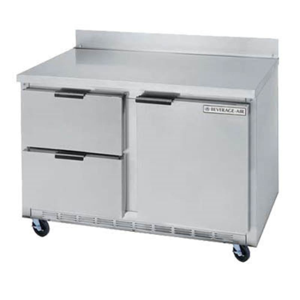 Beverage-Air WTFD48AHC-2 48" W Worktop Freezer w/ (2) Section & (2) Drawers & (1) Door, 115v