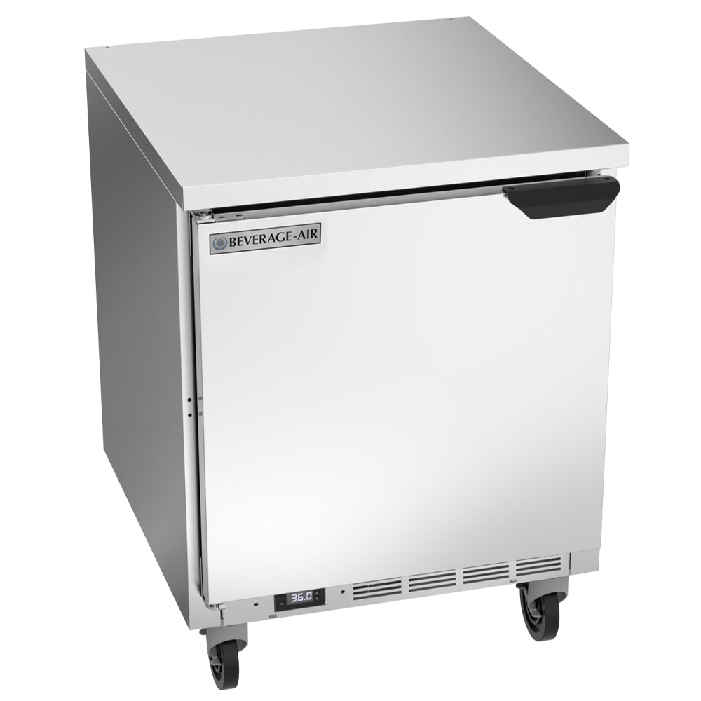 Beverage-Air WTR27AHC-FLT 27" Worktop Refrigerator w/ (1) Section - Left-hinged Door, 115v