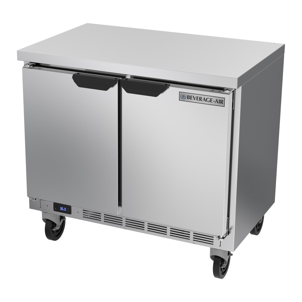 Beverage-Air WTR34HC-FLT 34" Worktop Refrigerator w/ (2) Sections, 115v