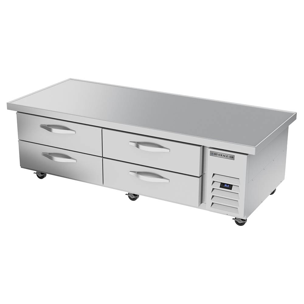 Beverage-Air WTRCS72HC-76 76" Hydrocarbon Series Chef Base w/ (4) Drawers - 115v