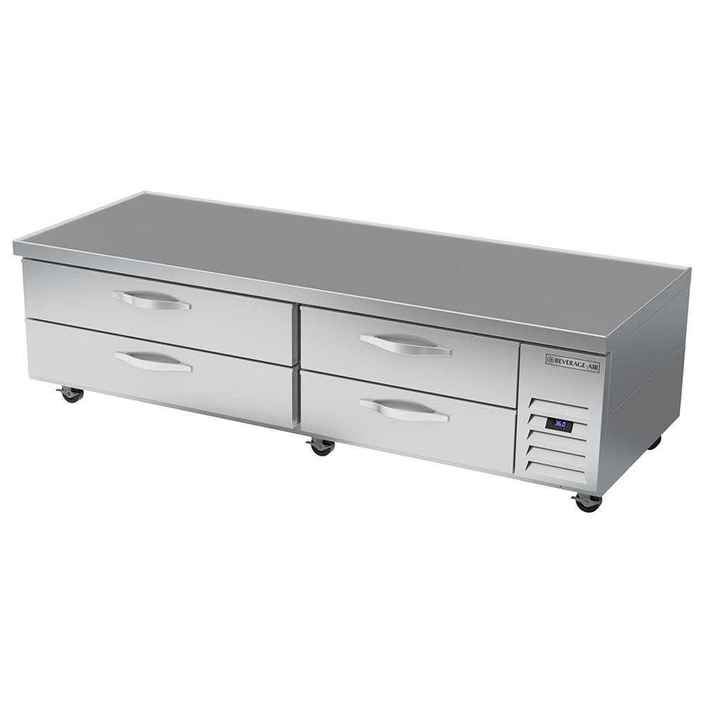 Beverage-Air WTRCS84HC 84" Hydrocarbon Series Chef Base w/ (4) Drawers - 115v