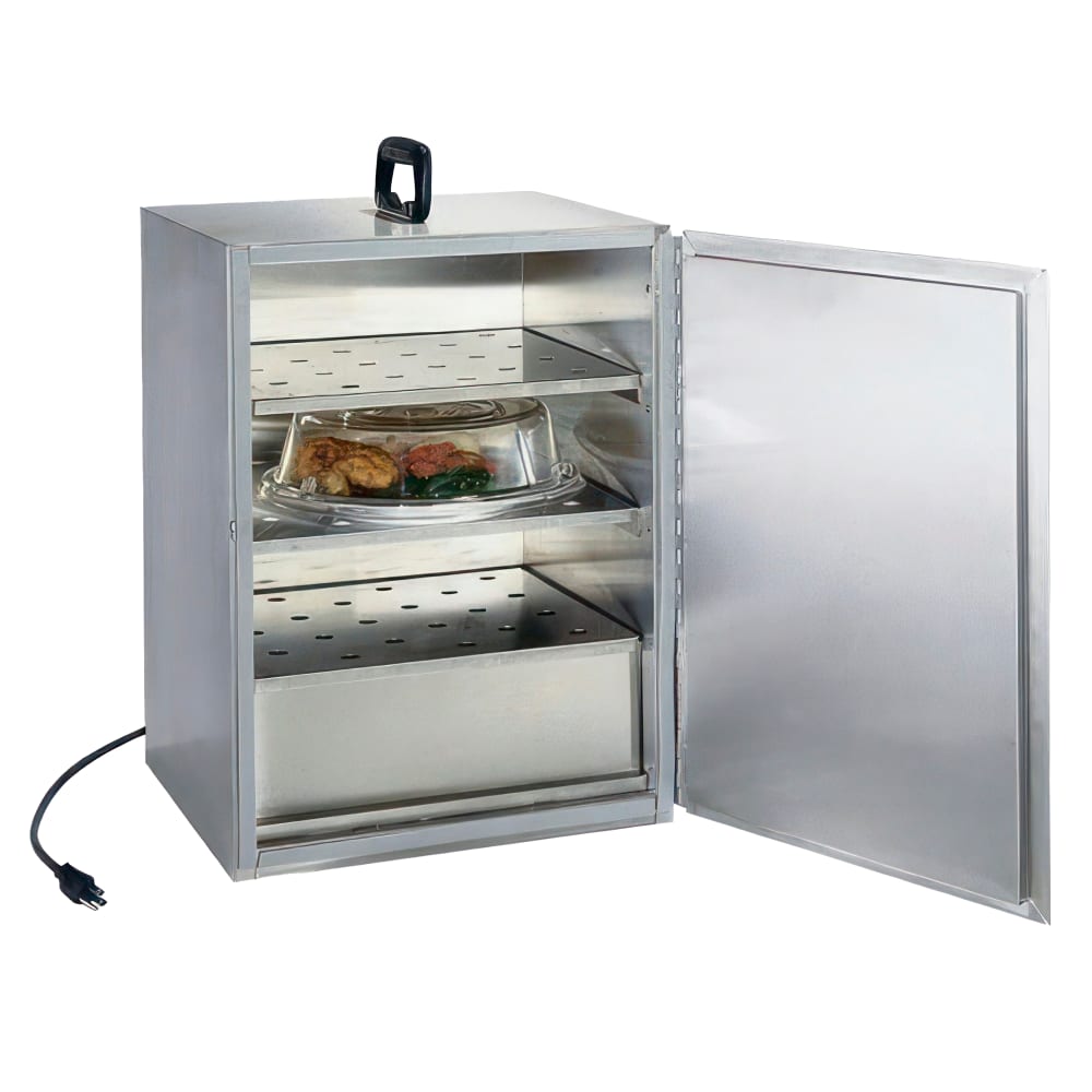 Lakeside 113 Insulated Food Carrier w/ (3) Removable Shelves, Stainless Steel, 115v