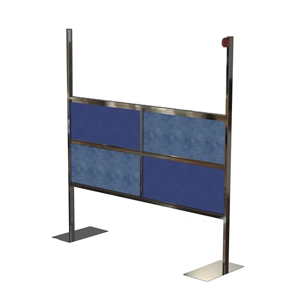 Lakeside 158947 Modular Traffic Rail/Safety Barrier - Polycarbonate w/ Stainless Steel Frame