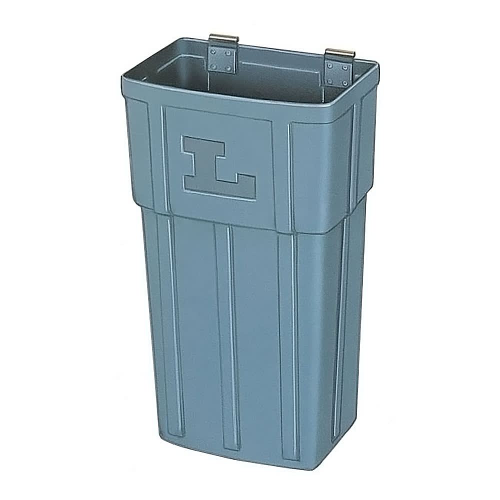 Lakeside 202 Large Waste Basket w/ Hanger Strap, Polyethylene, Gray