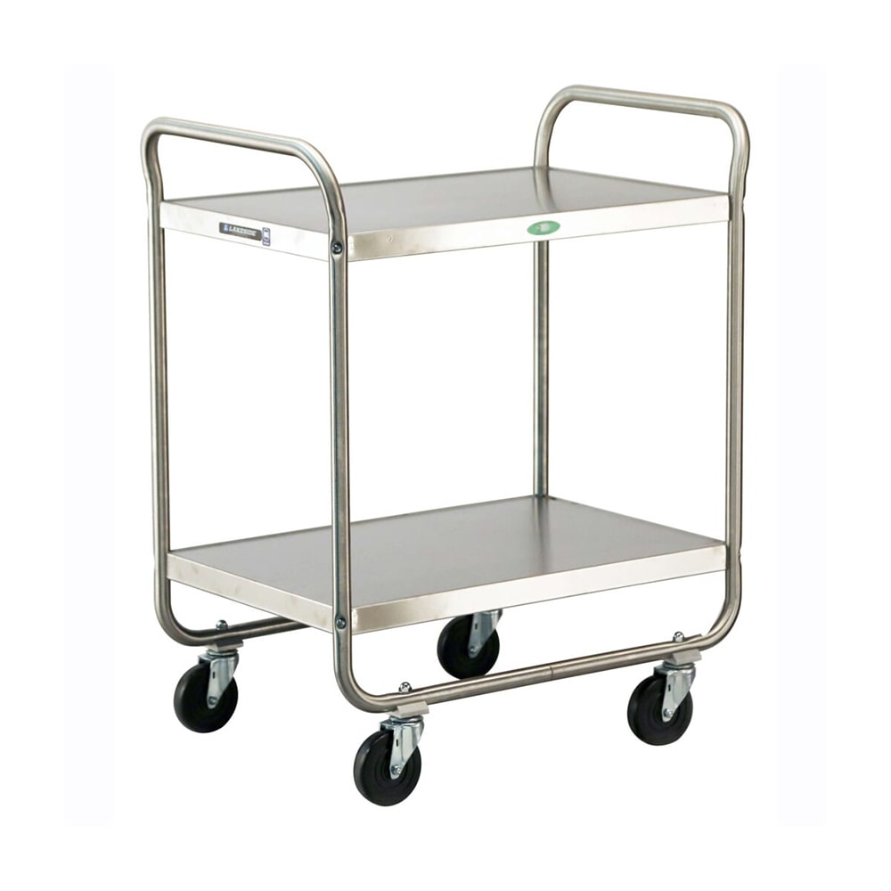 Lakeside 211 3 Level Stainless Utility Cart w/ 500 lb Capacity, Flat Ledges