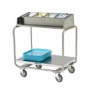 Lakeside 214 Tray & Silver Cart w/ Angle Frame & (4) 1/3 Size Pans thumbnail 2