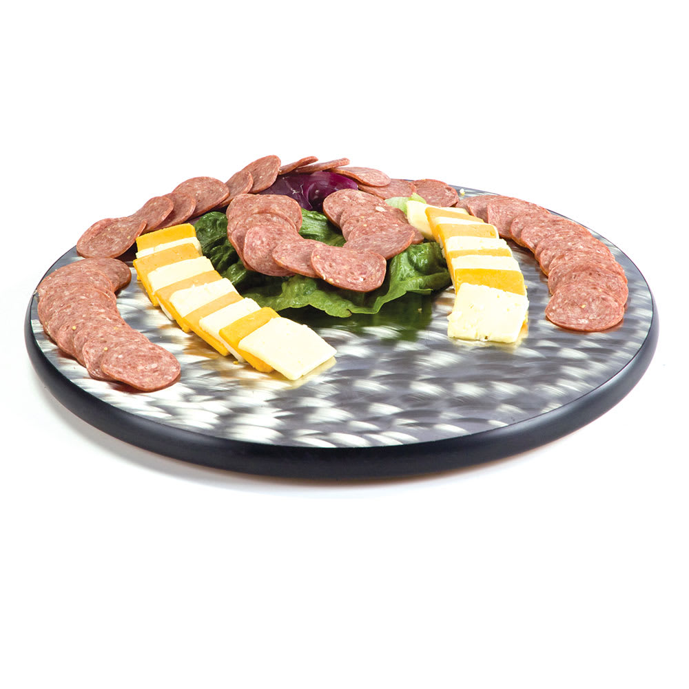 Lakeside 2429 22" Round Serving Tray, Stainless Steel