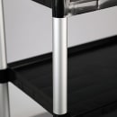 Lakeside 2500 3 Shelf Utility Cart w/ Push Handles, 300 lb Capacity, Black thumbnail 3