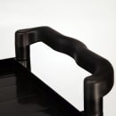 Lakeside 2500 3 Shelf Utility Cart w/ Push Handles, 300 lb Capacity, Black thumbnail 4