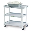 Lakeside 2501 3 Shelf Utility Cart w/ Push Handles, 300 lb Capacity, Grey thumbnail 7