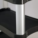 Lakeside 2512 3 Level Polymer Utility Cart w/ 500 lb Capacity, Raised Ledges thumbnail 4