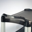 Lakeside 2512 3 Level Polymer Utility Cart w/ 500 lb Capacity, Raised Ledges thumbnail 5