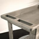 Lakeside 2521 2 Level Plastic Utility Cart w/ 500 lb Capacity - Raised Ledges, Gray thumbnail 2