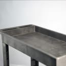 Lakeside 2521 2 Level Plastic Utility Cart w/ 500 lb Capacity - Raised Ledges, Gray thumbnail 3