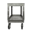 Lakeside 2523P 2 Level Plastic Utility Cart w/ 500 lb Capacity - Raised Ledges, Gray thumbnail 2