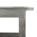 Lakeside 2523P 2 Level Plastic Utility Cart w/ 500 lb Capacity - Raised Ledges, Gray thumbnail 3