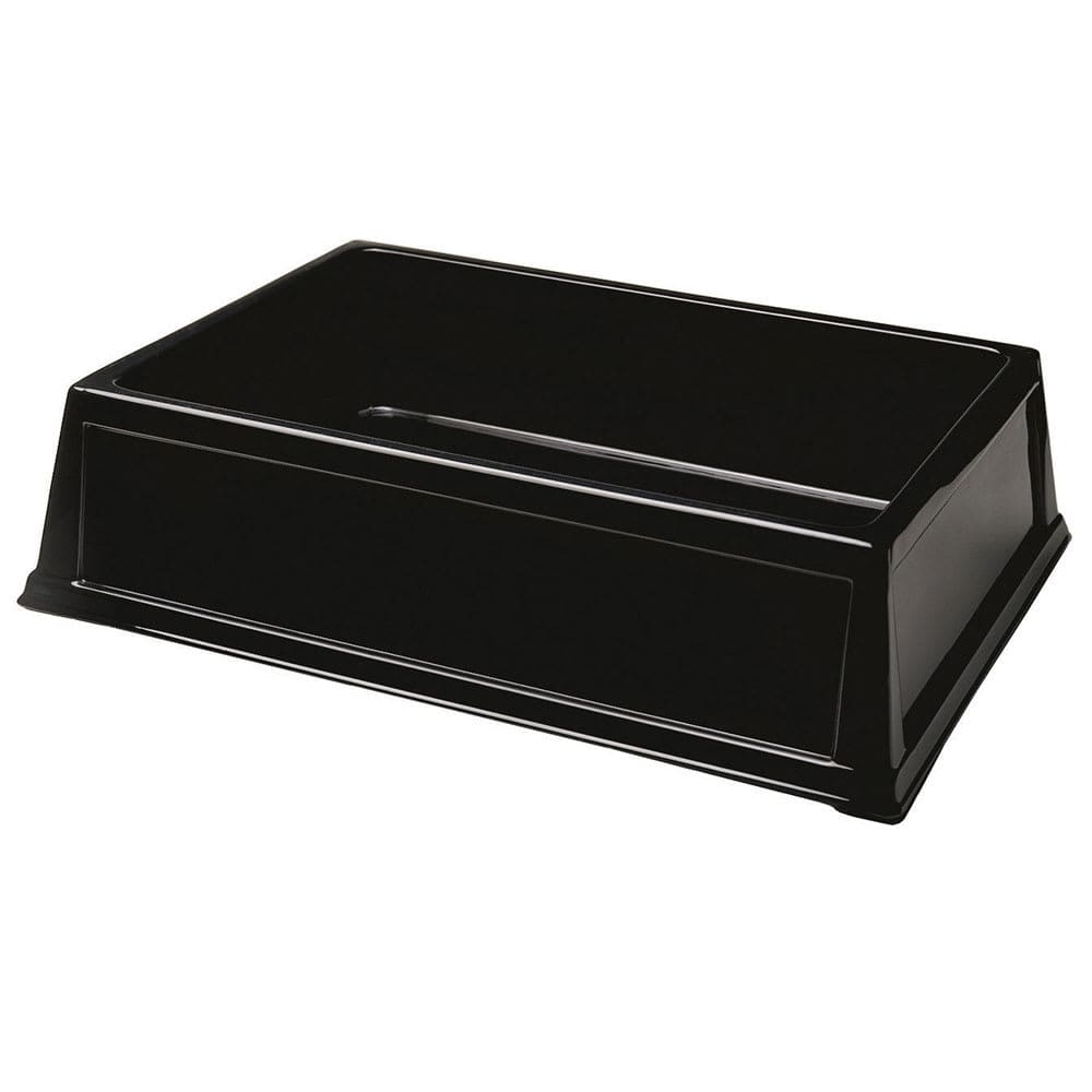 Geneva Rectangular Cooling Tub - 20"L x 12"W x 6"H, Plastic, Black (296)