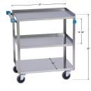 Lakeside 322 3 Level Stainless Utility Cart w/ 300 lb Capacity, Raised Ledges thumbnail 2