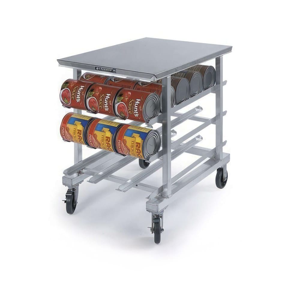 Lakeside 338 41"H Mobile Can Rack w/ (72) #10 or (96) #5 Capacity