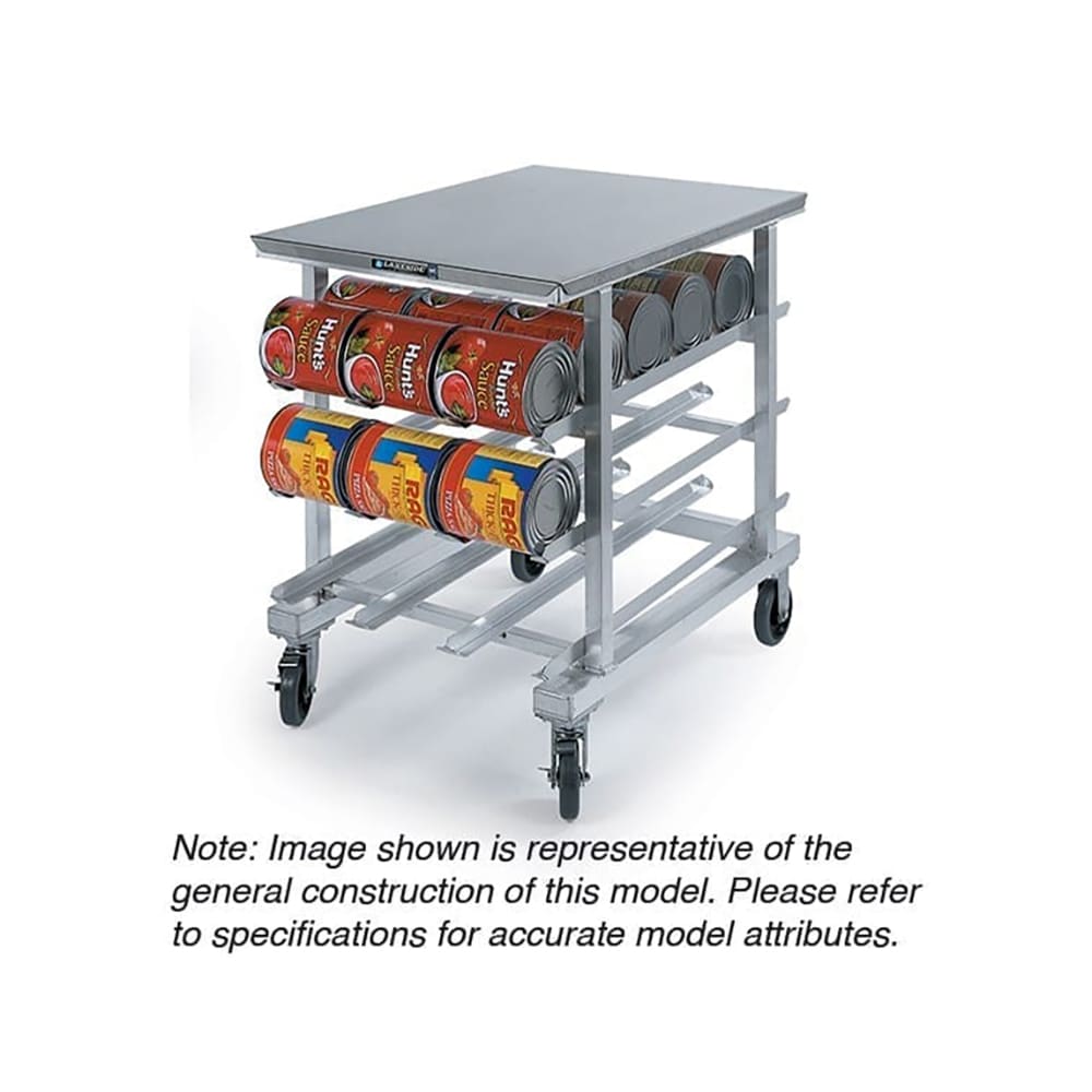 Lakeside 348 41"H Mobile Can Rack w/ (72) #10 or (96) #5 Capacity