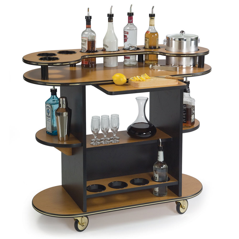 Geneva Oval Dessert Cart w/ Multi-Tiered Design - Maple (37210)
