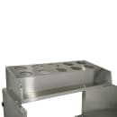 Lakeside 403 Tray & Silver Cart w/ 10 Hole Silverware Bins & 120 Tray Capacity thumbnail 2