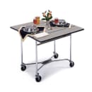 Lakeside 413 36" Square Table Room Service Cart, Green thumbnail 2