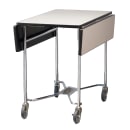 Lakeside 413 36" Square Table Room Service Cart, Royal Blue thumbnail 6