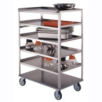 Lakeside 433 Queen Mary Cart - 6 Levels, 500 lb. Capacity, Stainless, Flat Edges thumbnail 2