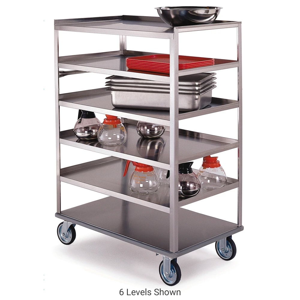Lakeside 449 Queen Mary Cart - 8 Levels, 500 lb. Capacity, Stainless, Flat Edges