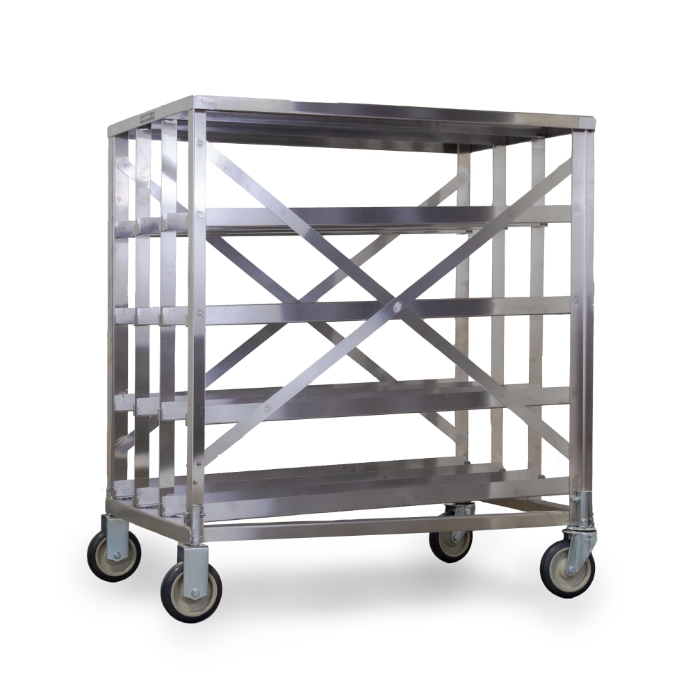Lakeside 458 41 1/4"H Mobile Can Rack w/ (72) #10 or (96) #5 Capacity