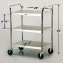 Lakeside 479 3 Level Stainless Utility Cart w/ 500 lb Capacity, Flat Ledges thumbnail 2