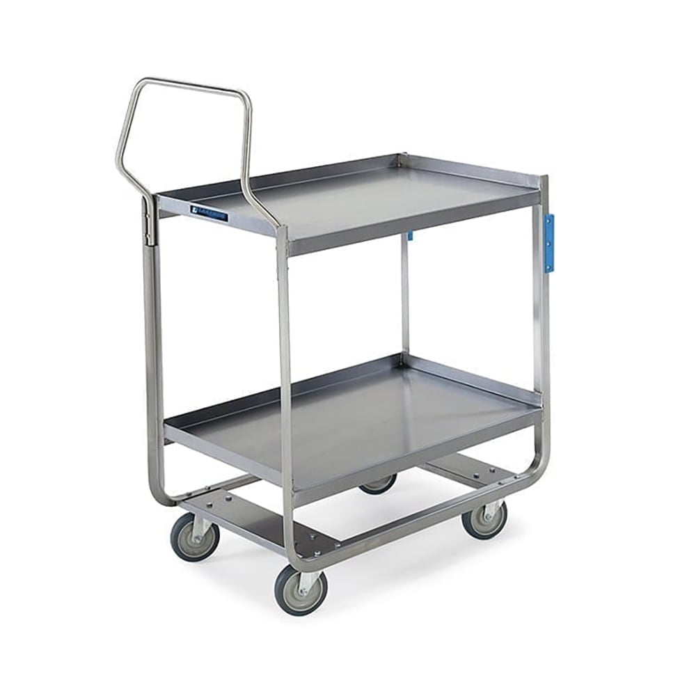 Lakeside 4959 3 Level Stainless Utility Cart w/ 1000 lb Capacity, Raised Ledges
