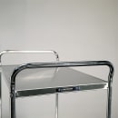 Lakeside 499 3 Level Chrome Plated Utility Cart w/ 500 lb Capacity, Flat Ledges thumbnail 3