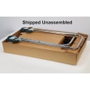 Lakeside 499 3 Level Chrome Plated Utility Cart w/ 500 lb Capacity, Flat Ledges thumbnail 4