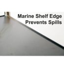 Lakeside 499 3 Level Chrome Plated Utility Cart w/ 500 lb Capacity, Flat Ledges thumbnail 7