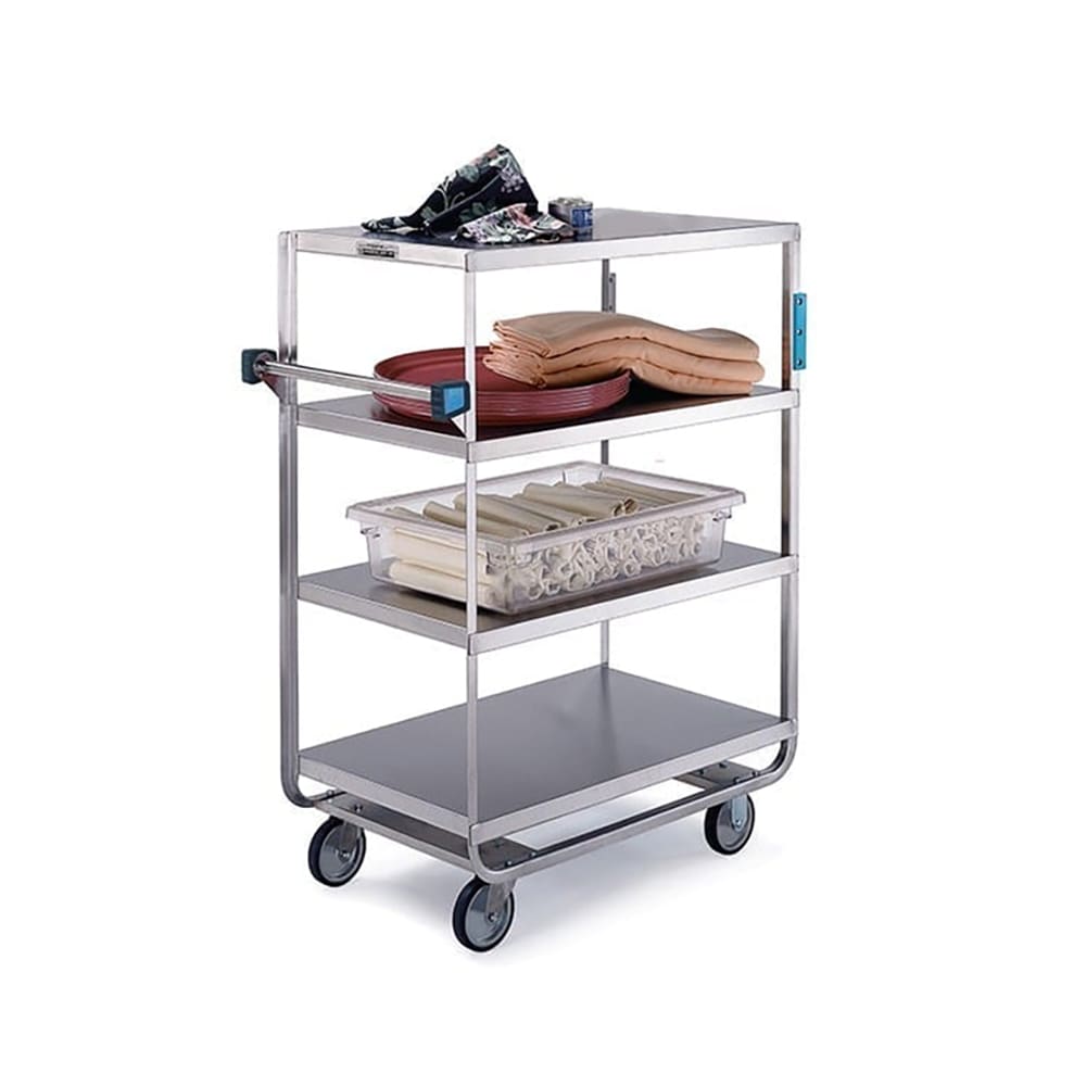 Lakeside 545 Queen Mary Cart - 4 Levels, 700 lb. Capacity, Stainless, Flat Edges