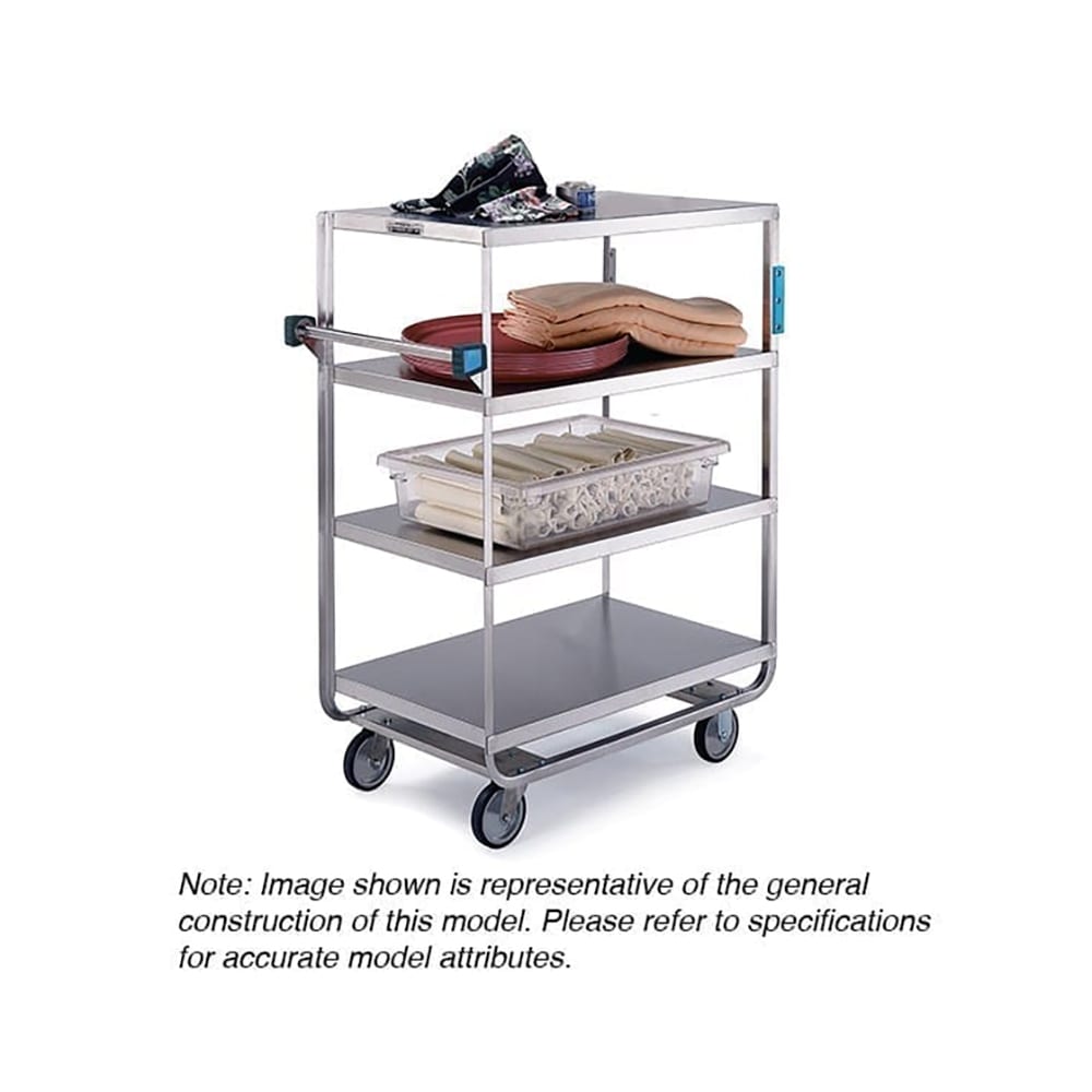 Lakeside 546 Queen Mary Cart - 4 Levels, 700 lb. Capacity, Stainless, Raised Edges