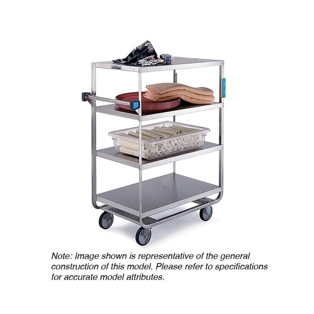 Lakeside 561 Queen Mary Cart - 4 Levels, 700 lb. Capacity, Stainless, Raised Edges