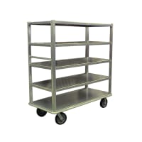 Lakeside 563 Queen Mary Cart - 6 Levels, 700 lb. Capacity, Stainless, Raised Edges thumbnail 2