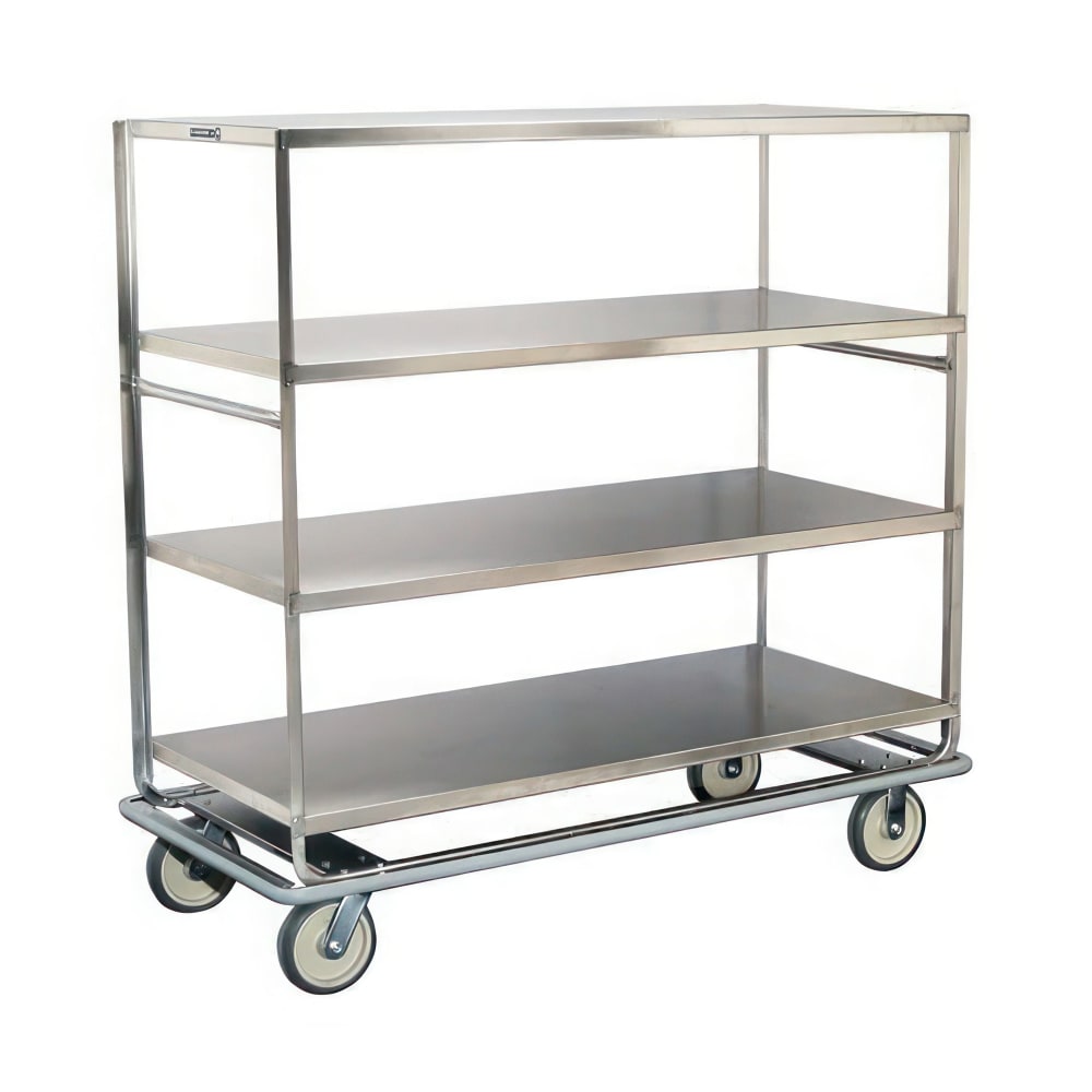 Lakeside 565 Queen Mary Cart - 4 Levels, 1000 lb. Capacity, Stainless, Flat Edges