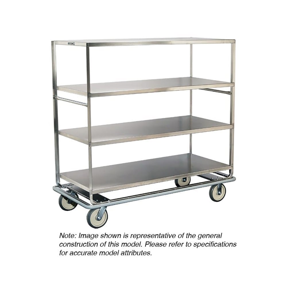 Lakeside 582 Queen Mary Cart - 3 Levels, 1000 lb. Capacity, Stainless, Flat Edges