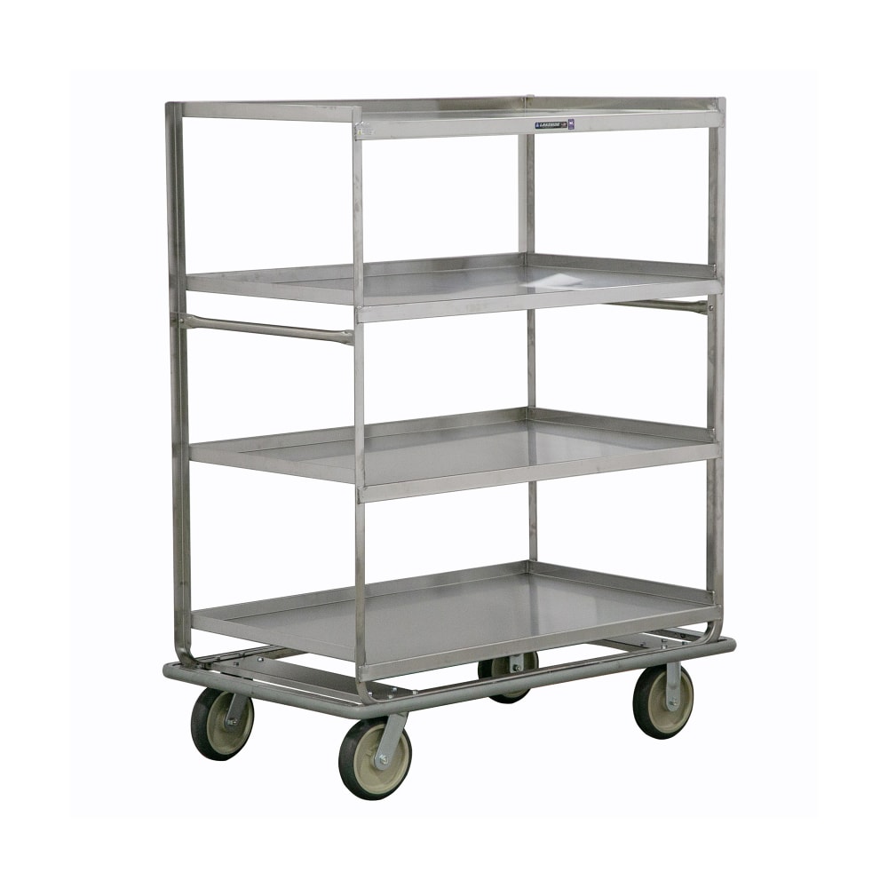 Lakeside 583 Queen Mary Cart - 4 Levels, 1000 lb. Capacity, Stainless, Raised Edges