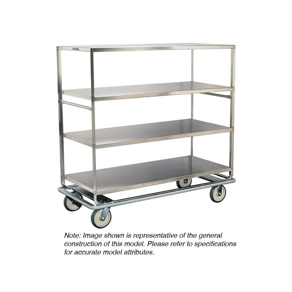 Lakeside 585 Queen Mary Cart - 5 Levels, 1000 lb. Capacity, Stainless, Raised Edges