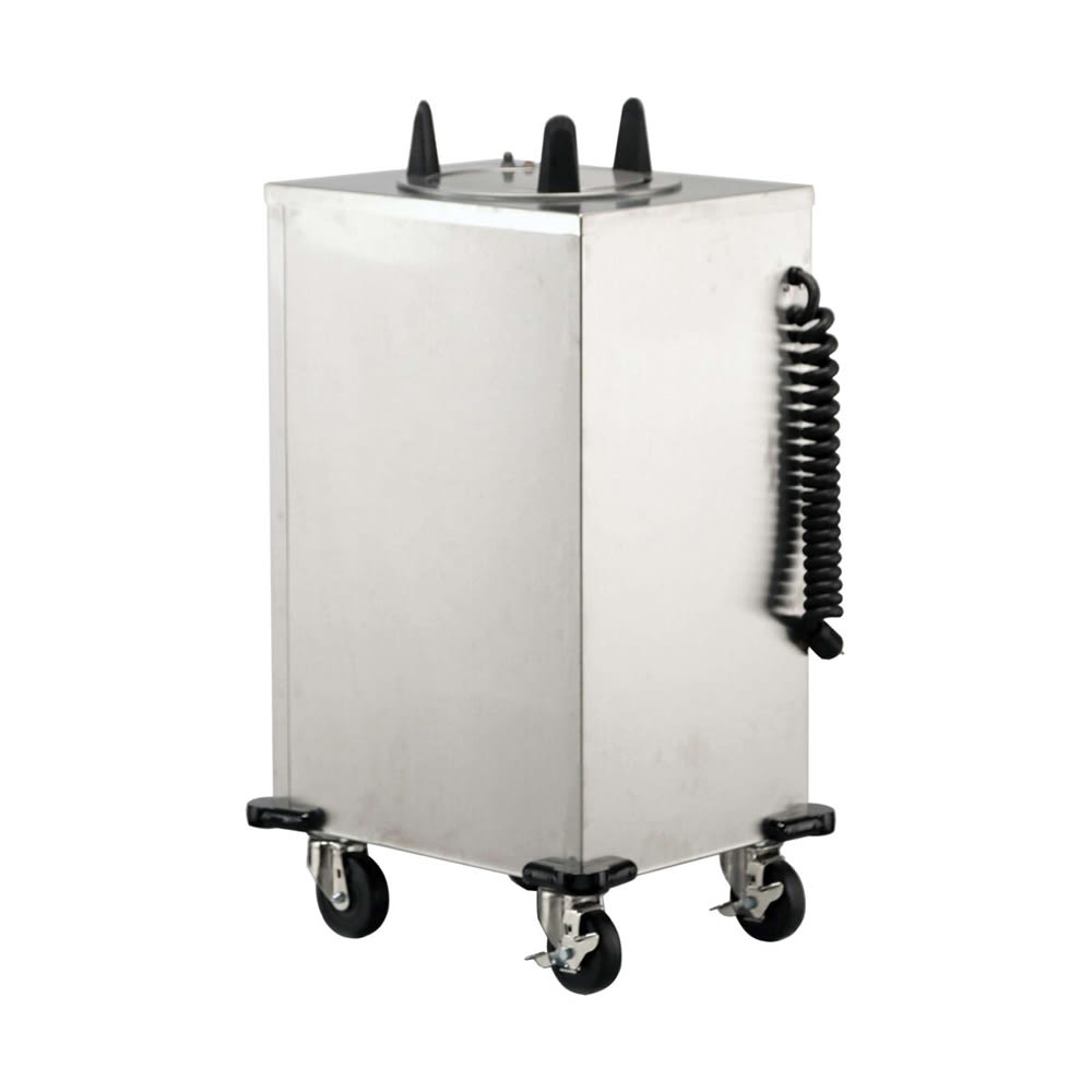 Lakeside 6100 22 1/2" Heated Mobile Dish Dispenser w/ (1) Column - Stainless, 120v