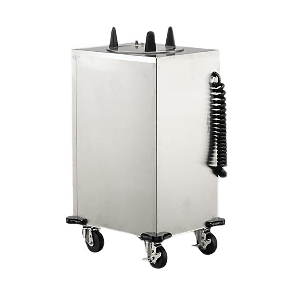 Lakeside 6107 22 1/2" Heated Mobile Dish Dispenser w/ (1) Column - Stainless, 208v/1ph