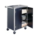 Lakeside 615 27 3/4"L Metal Bus Cart w/ (4) Levels, Shelves, Black thumbnail 2